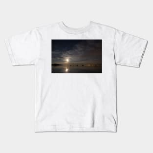 Moonrise over Lake Constance, Germany Kids T-Shirt